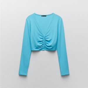 Zara Crop Cardigan Top